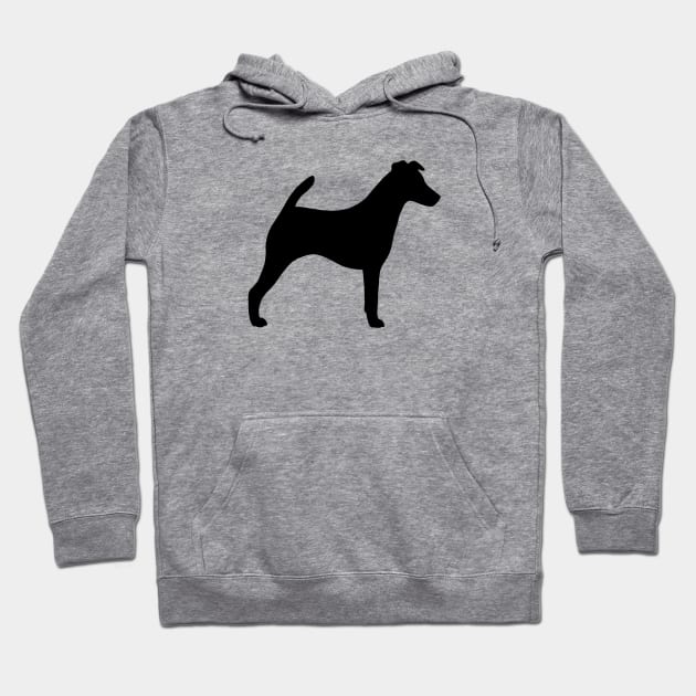 Smooth Fox Terrier Silhouette Hoodie by Coffee Squirrel